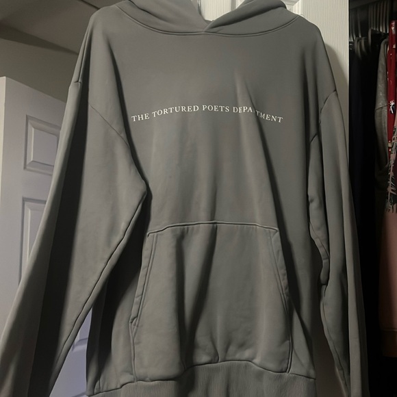 The Tortured Poets Department Grey Hoodie size medium never worn - Picture 1 of 3
